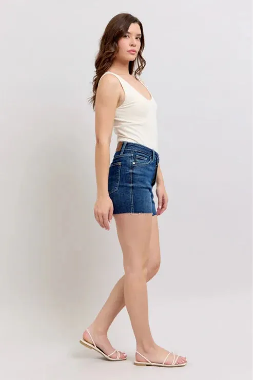 Judy Blue High Waist Criss-Cross Waistband Shorts
