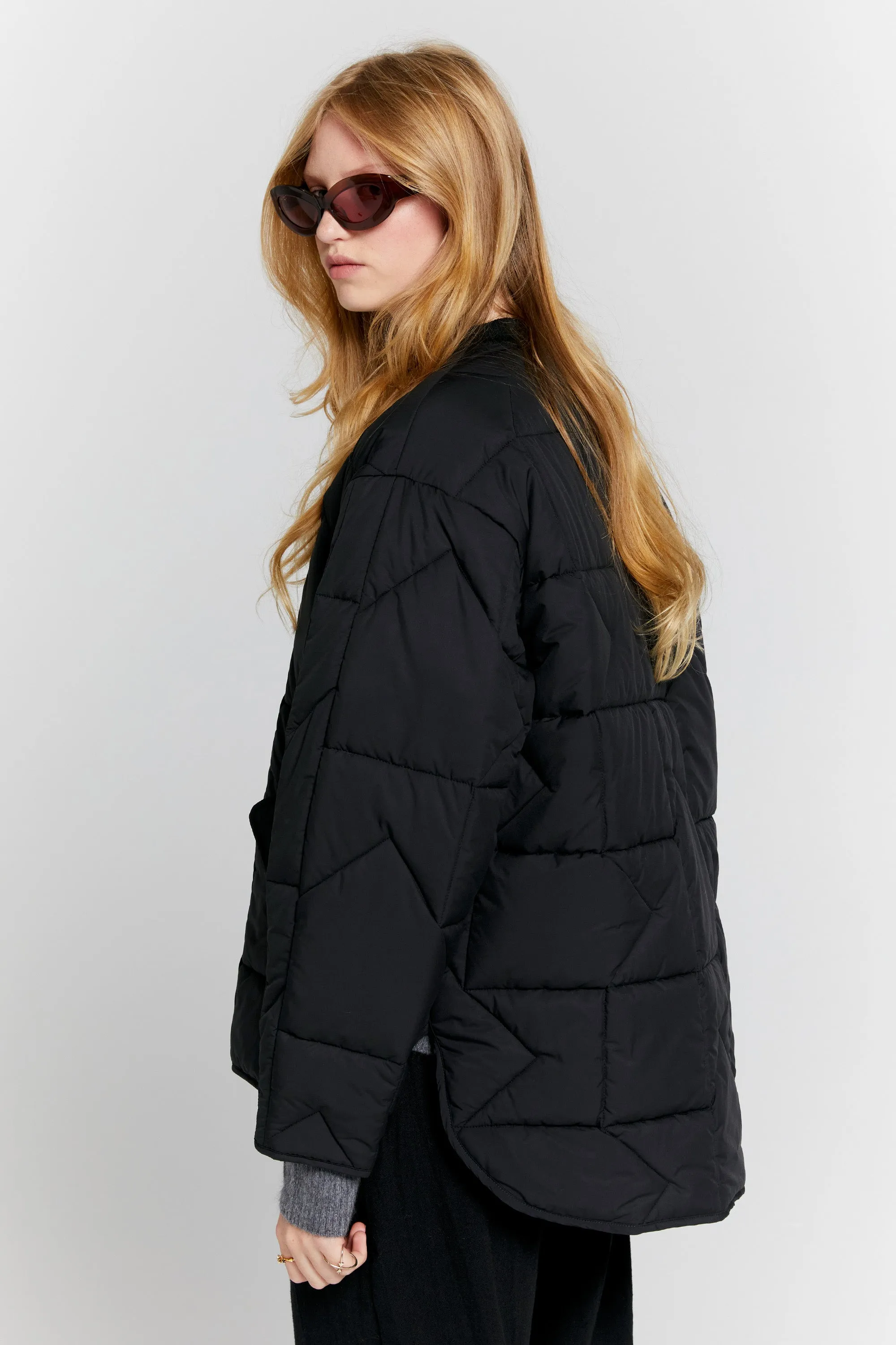 Karen Walker Quilted Monogram Jacket // Black