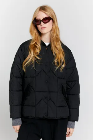 Karen Walker Quilted Monogram Jacket // Black