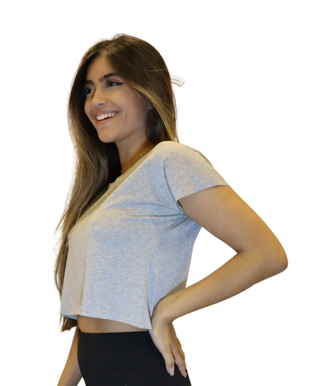 KIT 3 Cropped Corte a Fio Feminina Fitness