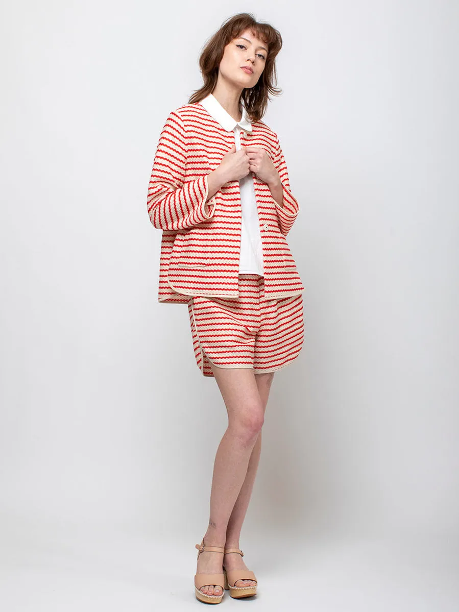 Knit Stripe Shorts