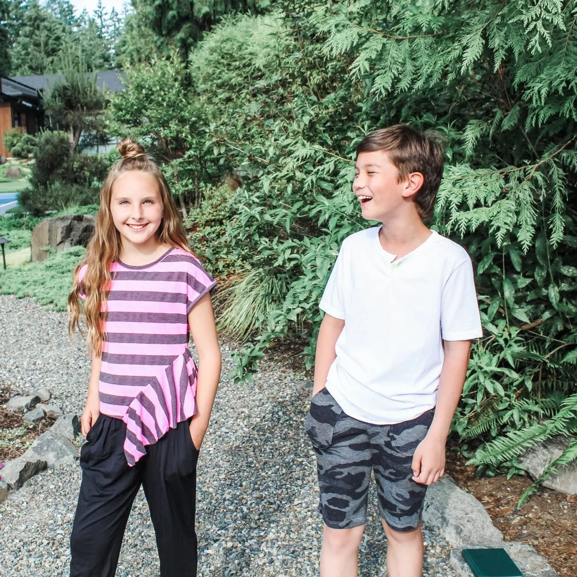 Knox Camo Shorts | Dyed Navy (Kids)