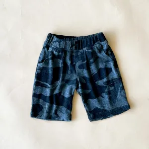 Knox Camo Shorts | Dyed Navy (Kids)