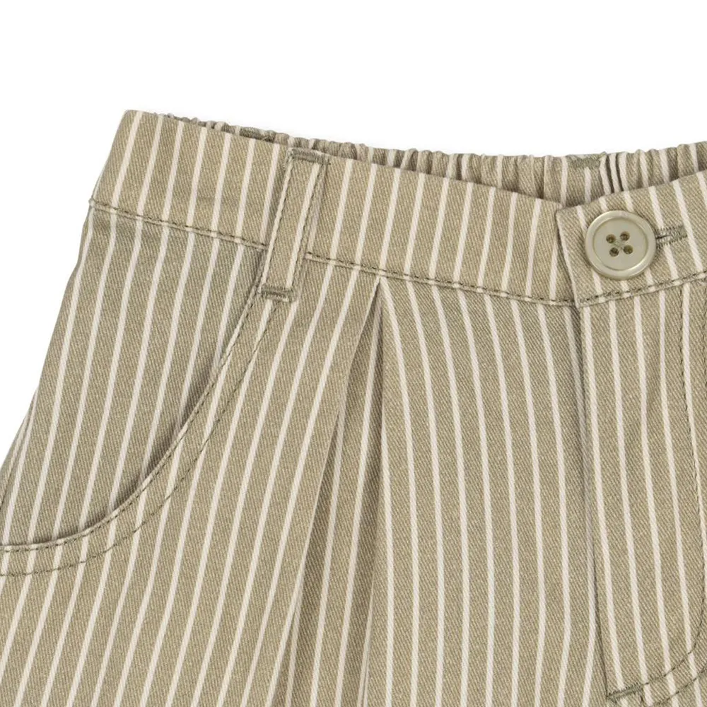 Konges Sløjd Cotton shorts 'Frankie' Tea Stripe