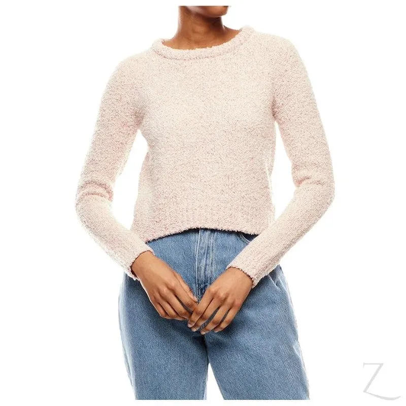 Ladies Cropped Woolly Sweater | Plain | "Ria"