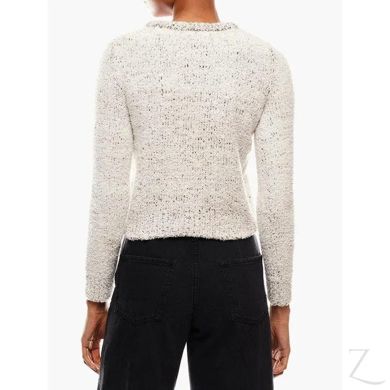 Ladies Cropped Woolly Sweater | Plain | "Ria"