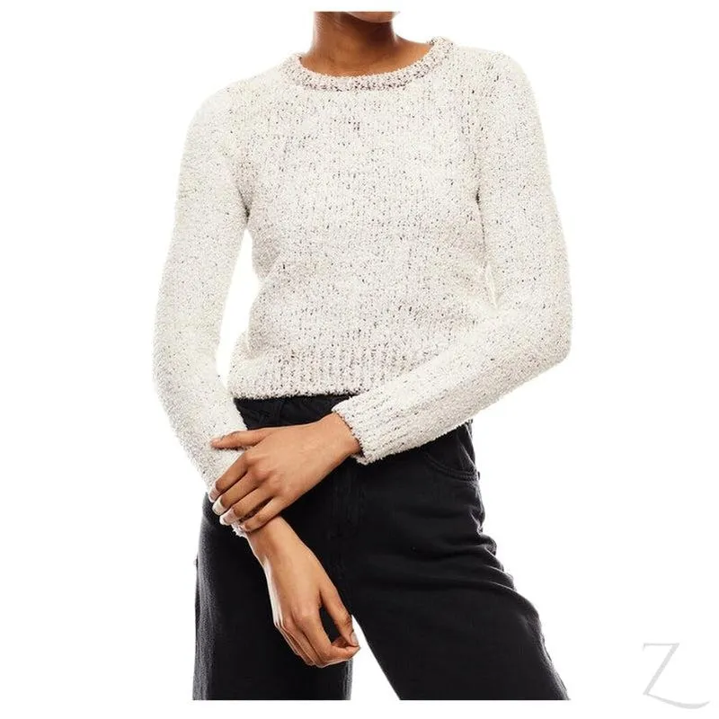 Ladies Cropped Woolly Sweater | Plain | "Ria"