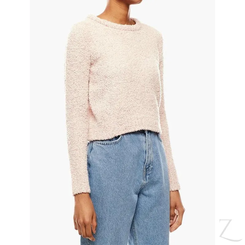 Ladies Cropped Woolly Sweater | Plain | "Ria"