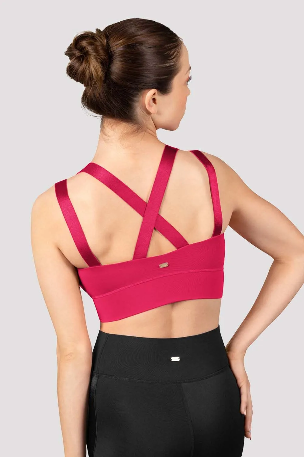 Ladies Mirella Majesty Cross Back Crop Top