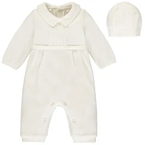 Langston Ivory Traditional Baby Boys All in One with Hat