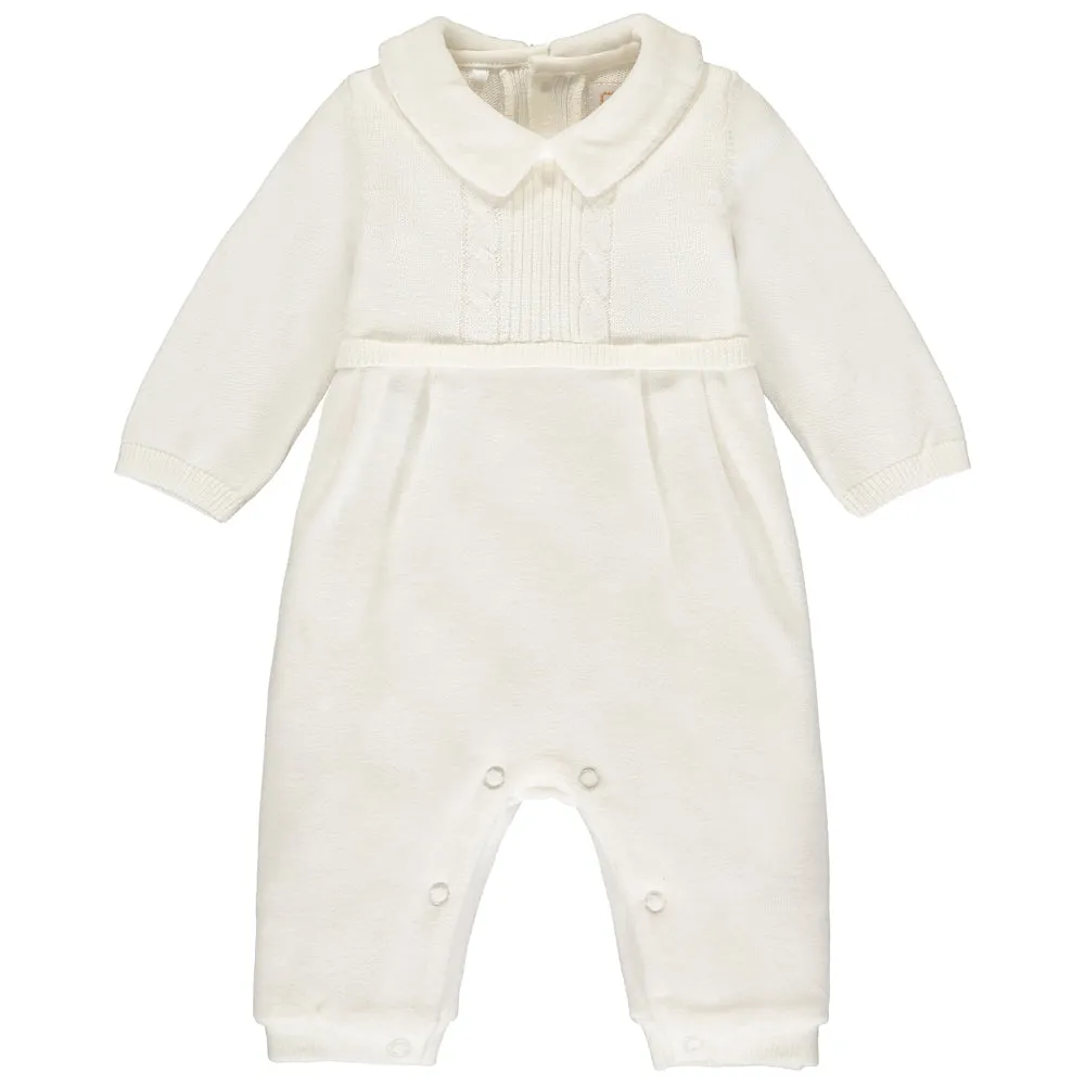 Langston Ivory Traditional Baby Boys All in One with Hat
