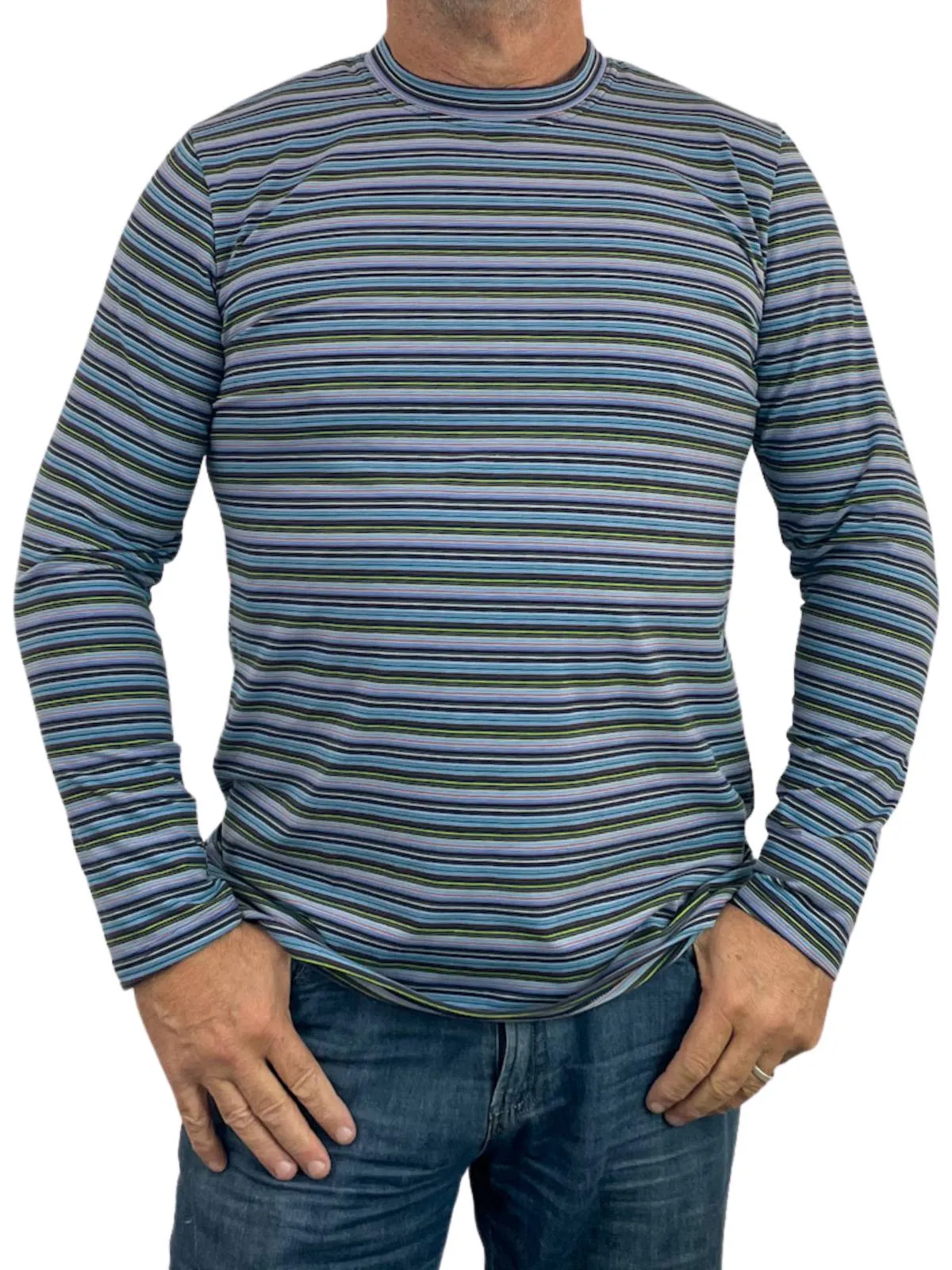 Lapland Stripe Cotton L/S Tee - Multi