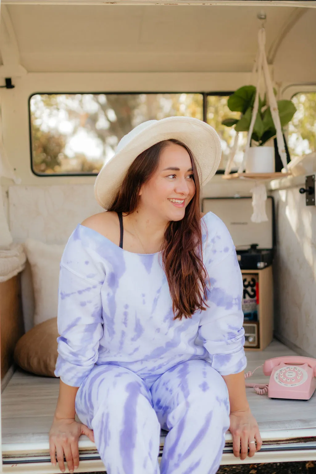 Lavender Fields Tie Dye Slouchy