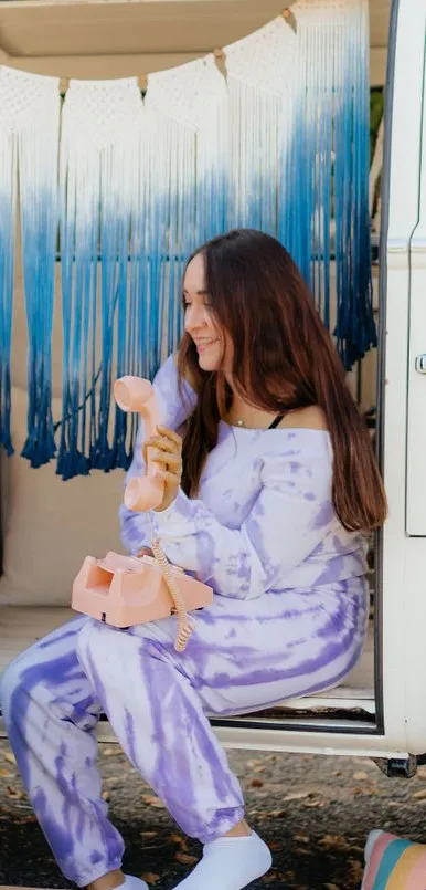 Lavender Fields Tie Dye Slouchy
