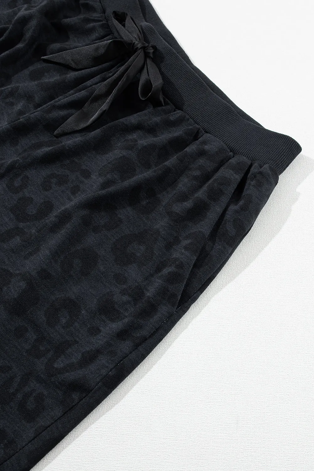 Leopard Long Sleeve Two Piece Set