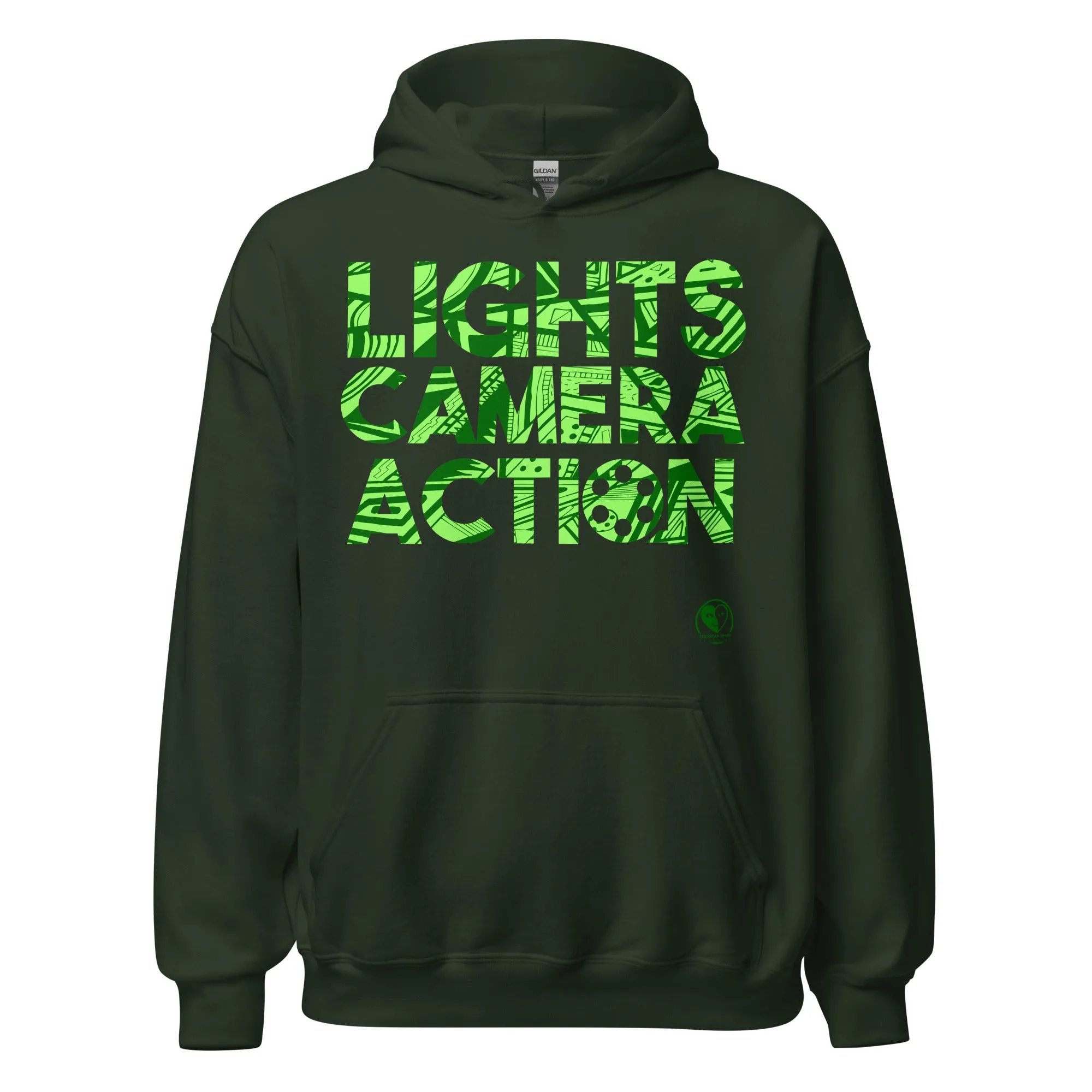 Lights Camera Action - Printed Staple Unisex Hoodie