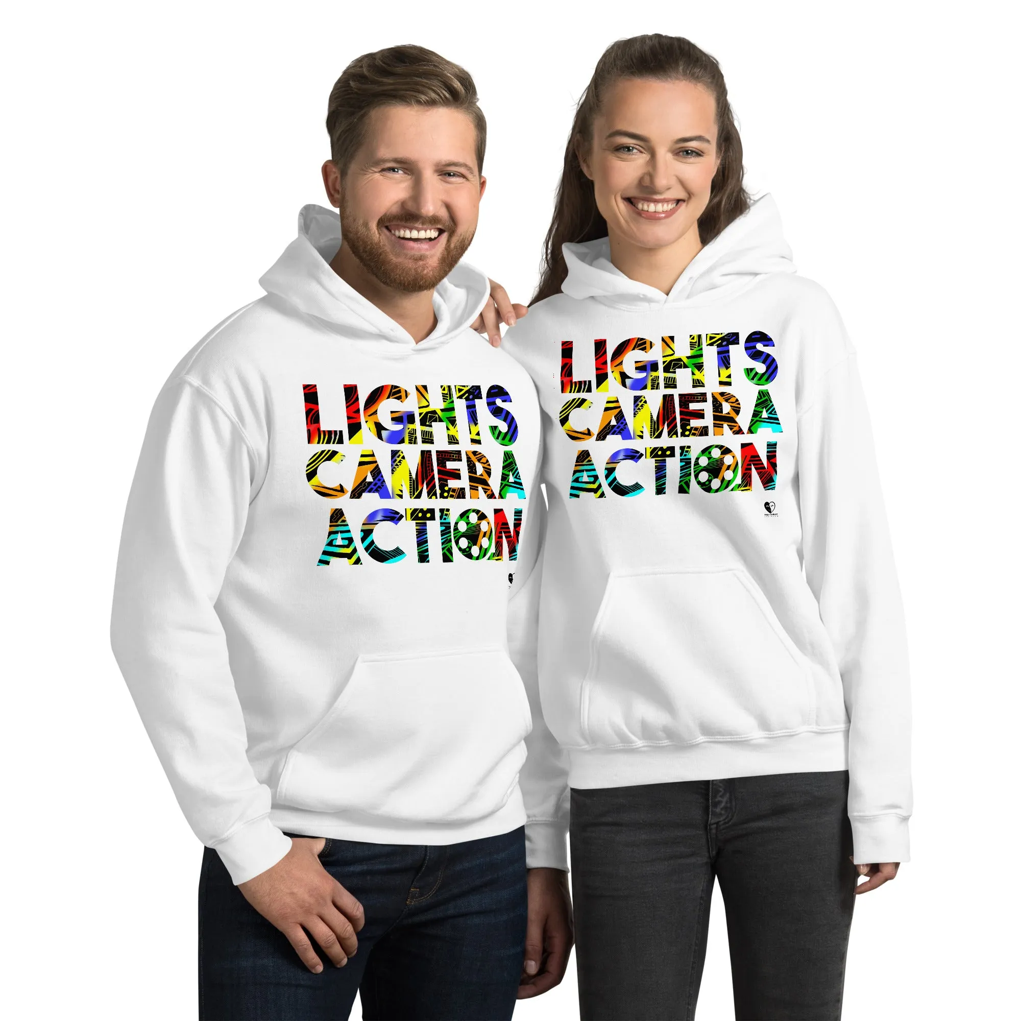 Lights Camera Action - Printed Staple Unisex Hoodie