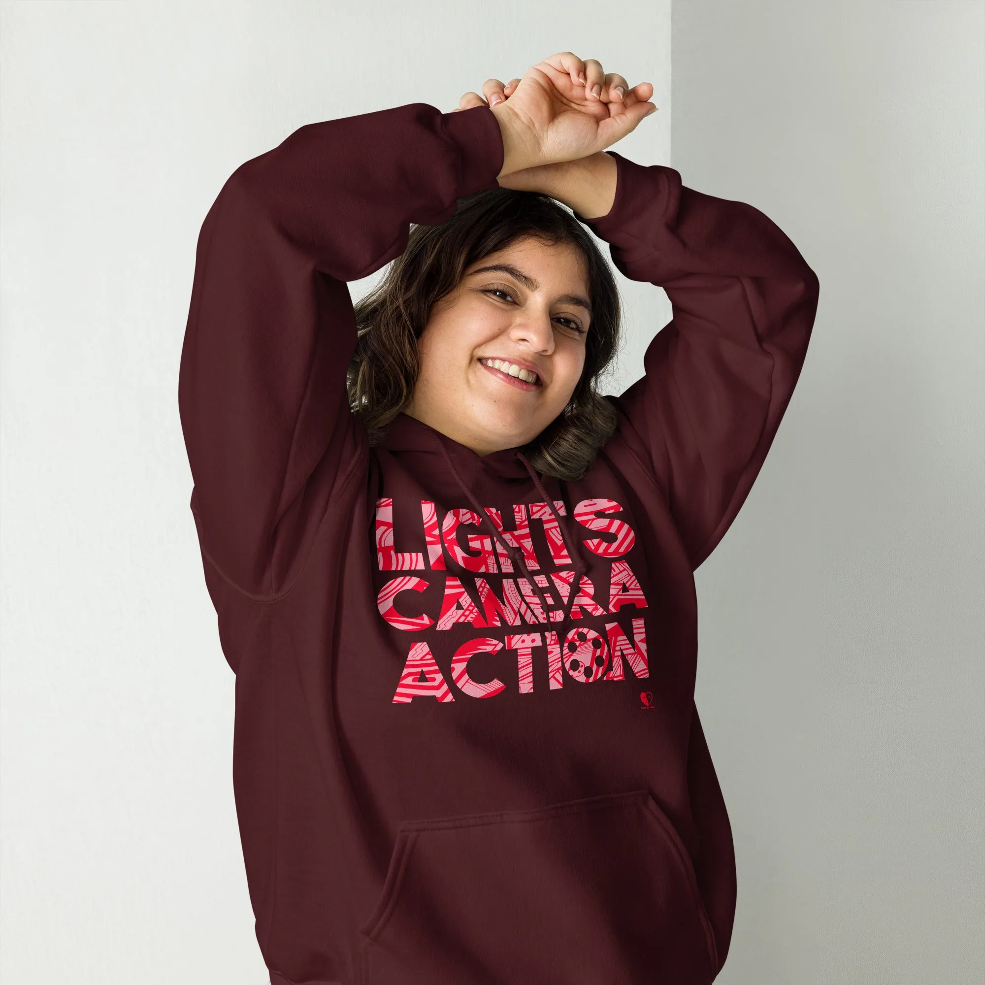 Lights Camera Action - Printed Staple Unisex Hoodie