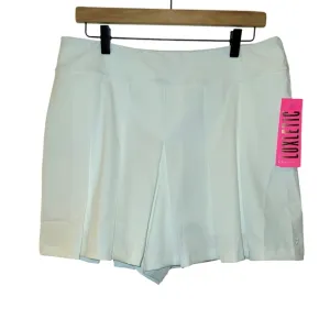 Lilly Pulitzer, NWT, Luxletic, Frazer Short UPF 50 , Resort White, Women's sz 12