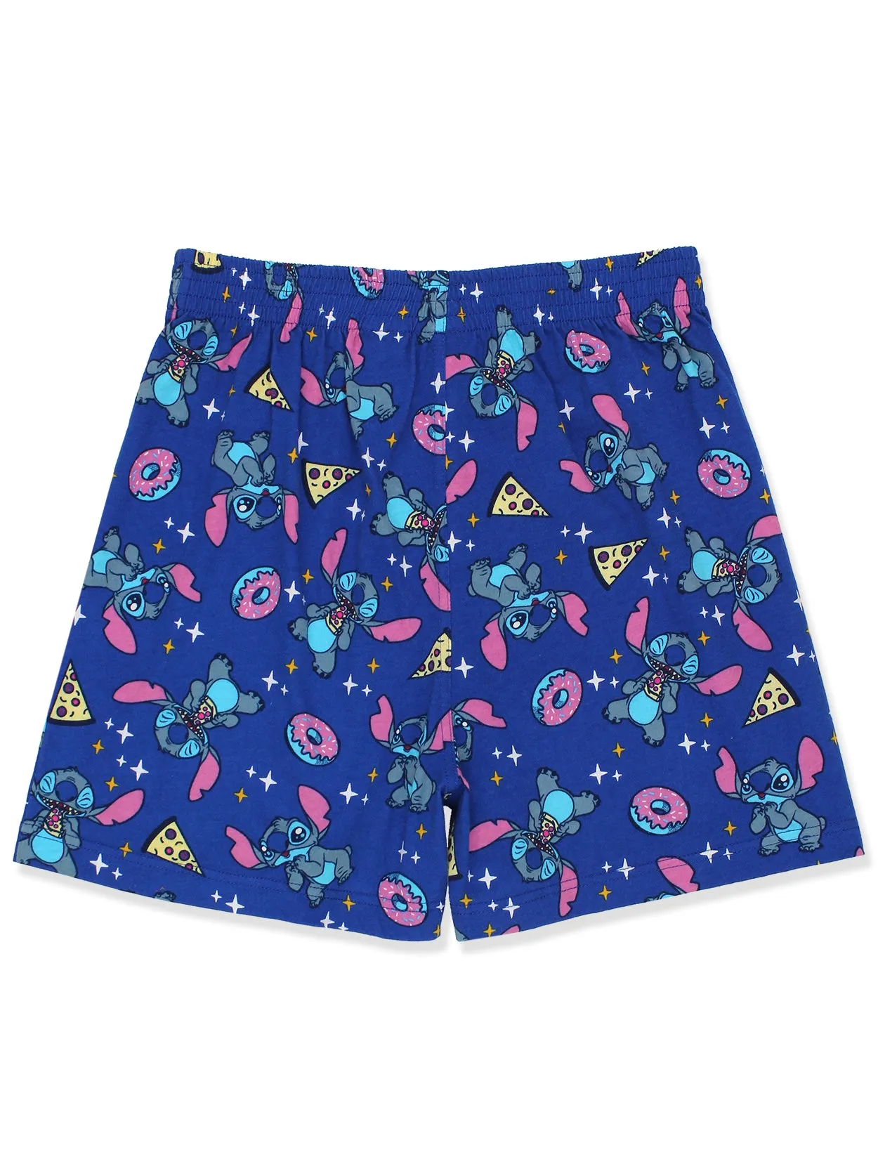 Lilo & Stitch Snacks Cotton Jersey Button Fly Boxer Shorts