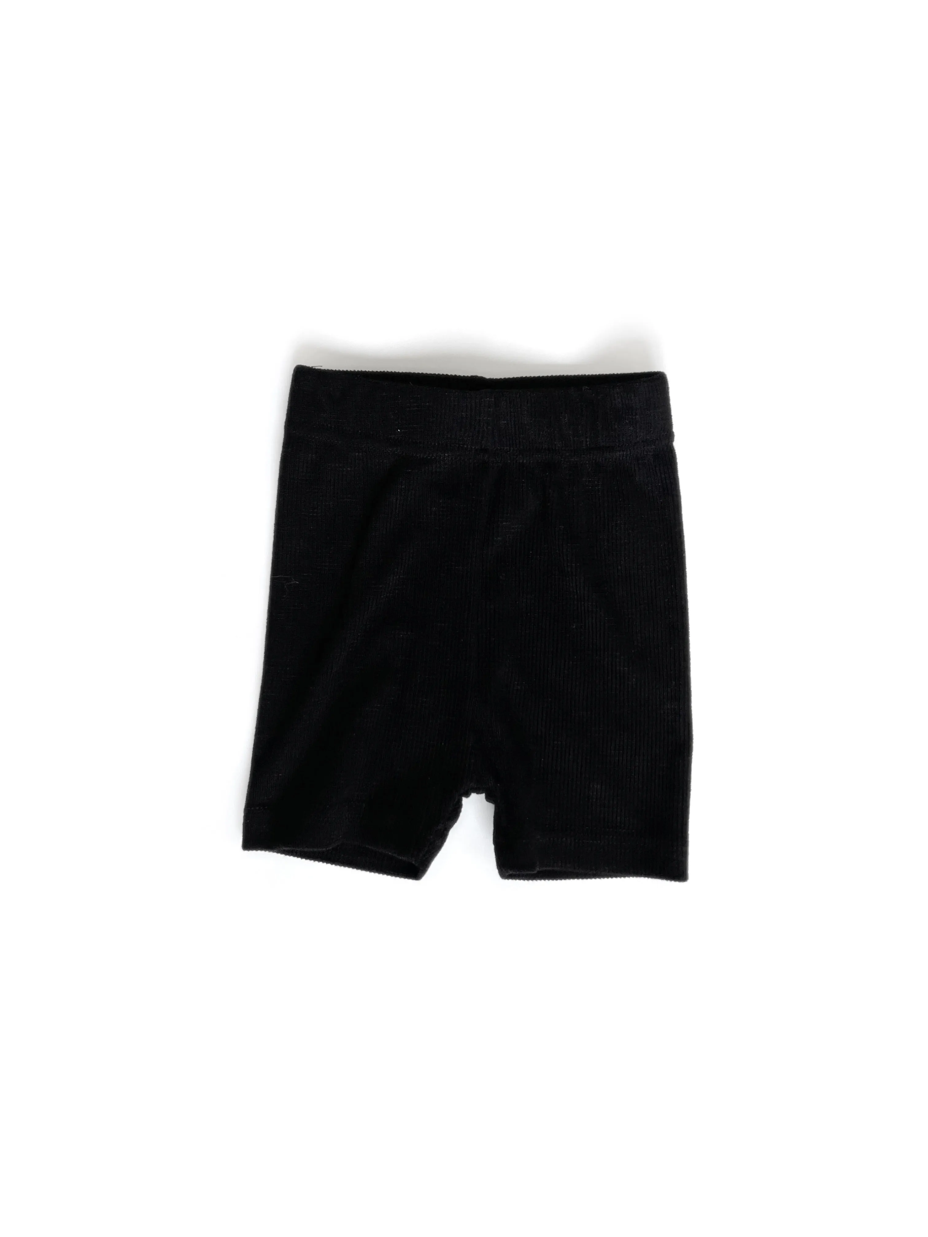 Little Bipsy Ribbed Biker Short - New Black