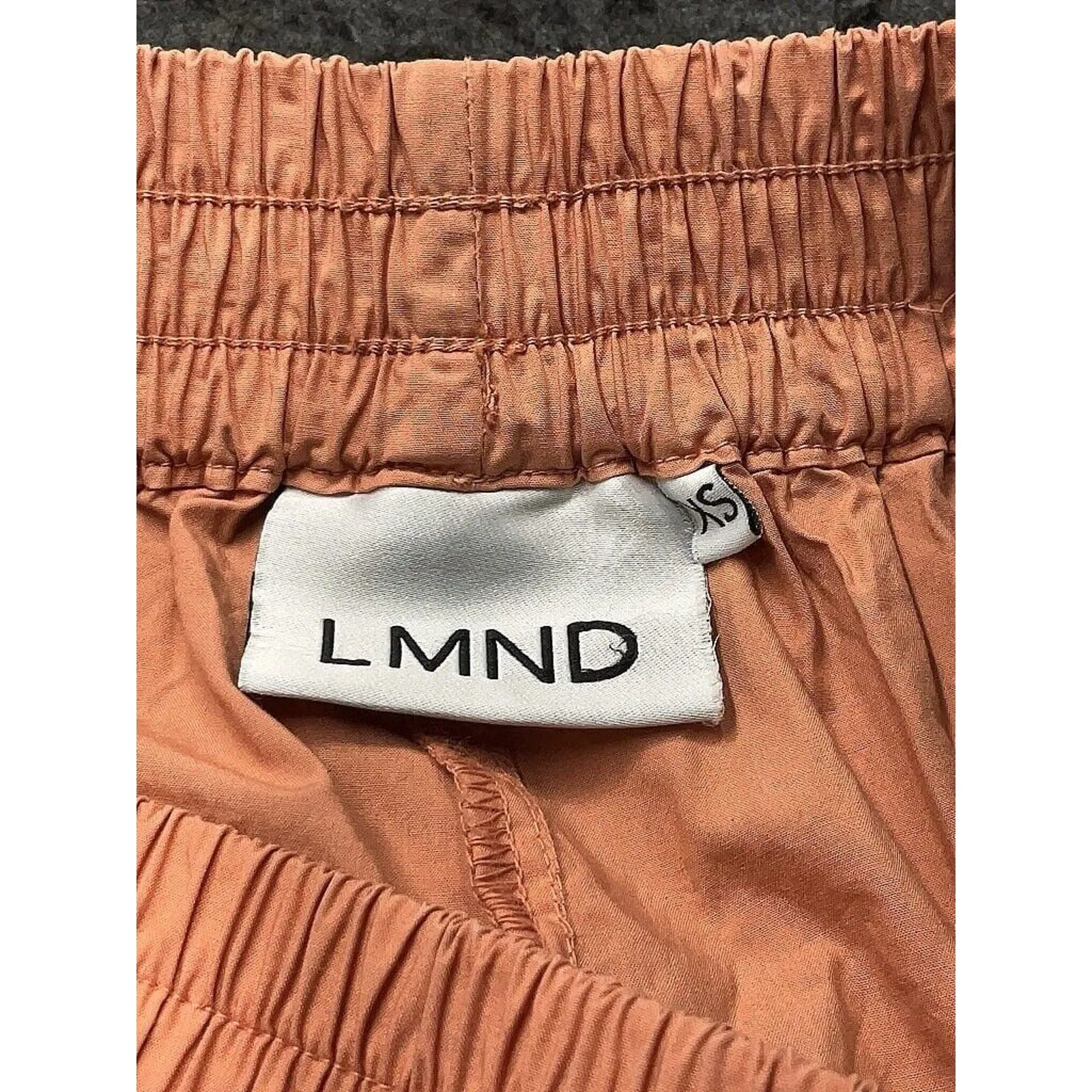 LMND Lemonade Shorts Womens Orange Cotton Casual Comfort XS