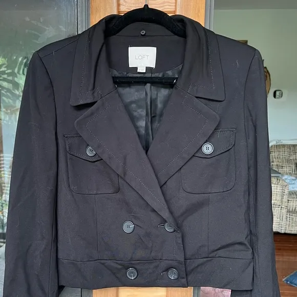 Loft Double Breasted Cropped Jacket - NWOT
