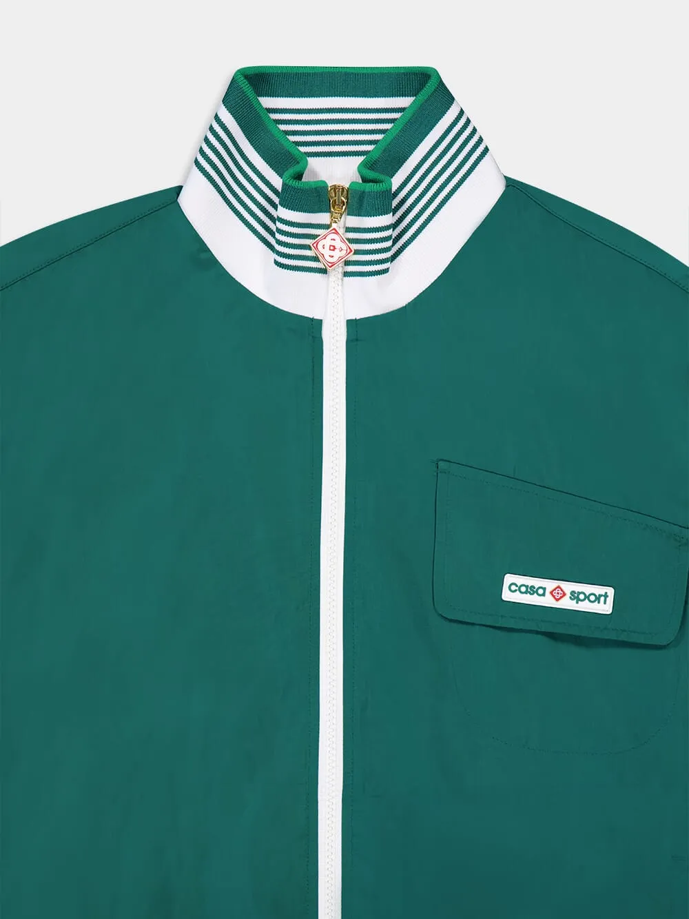 Logo-Patch Green Track Jacket