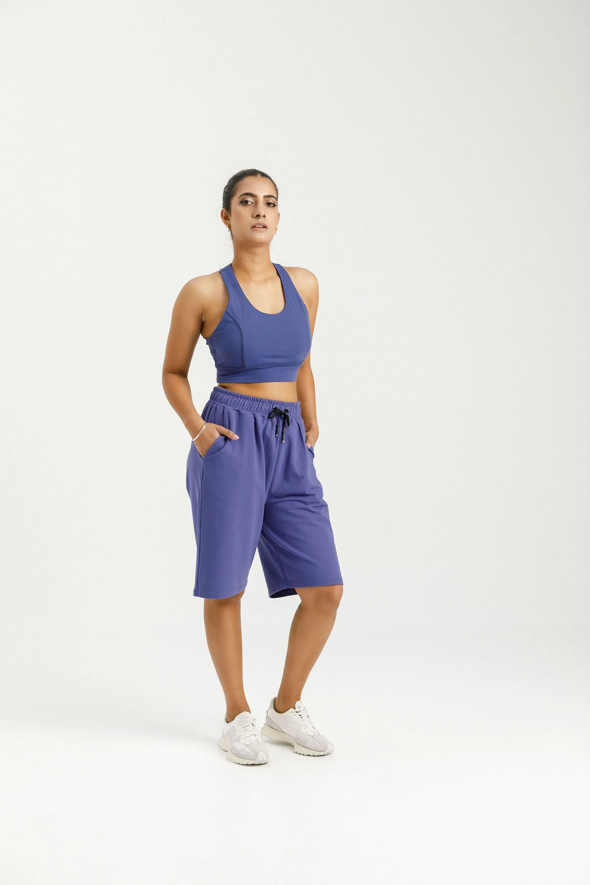 Long Sweat Shorts | Hyacinth