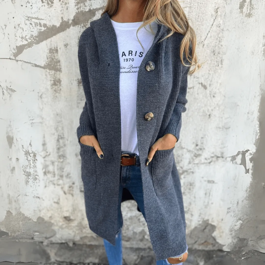 Lorène | Elegant Long Women’s Cardigan
