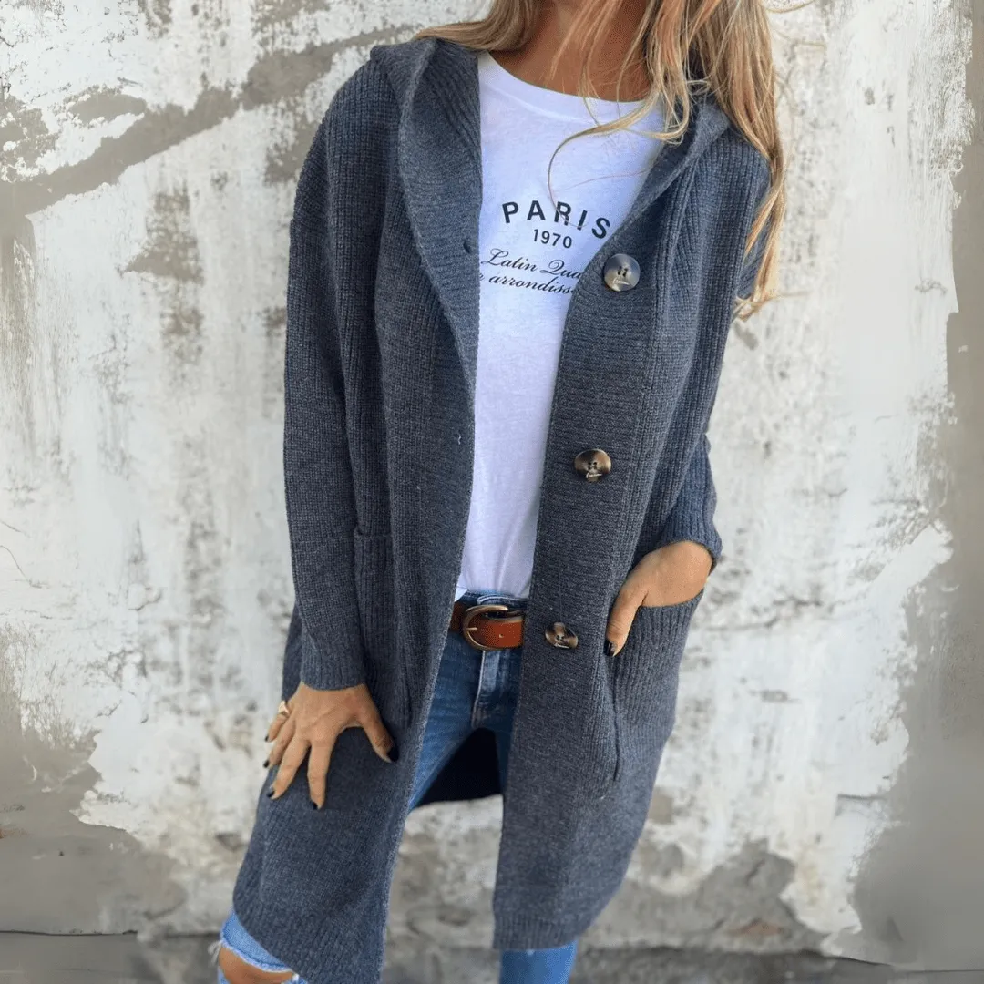 Lorène | Elegant Long Women’s Cardigan