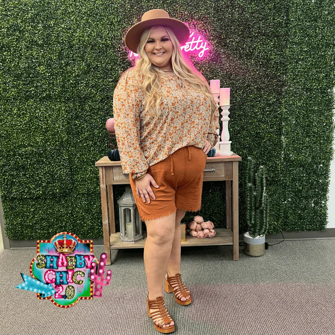 Lounge About Shorts - Rust