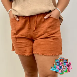 Lounge About Shorts - Rust
