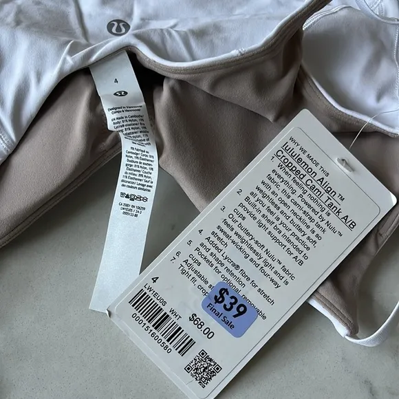 Lululemon Align HR Short &amp; Cropped Cami Tank