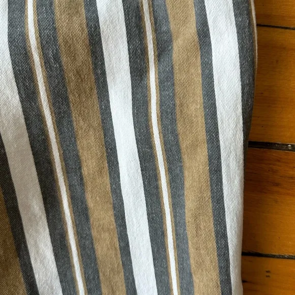 Lulu’s Blow Your Mind Khaki Multi Striped Striped Cropped Jeans