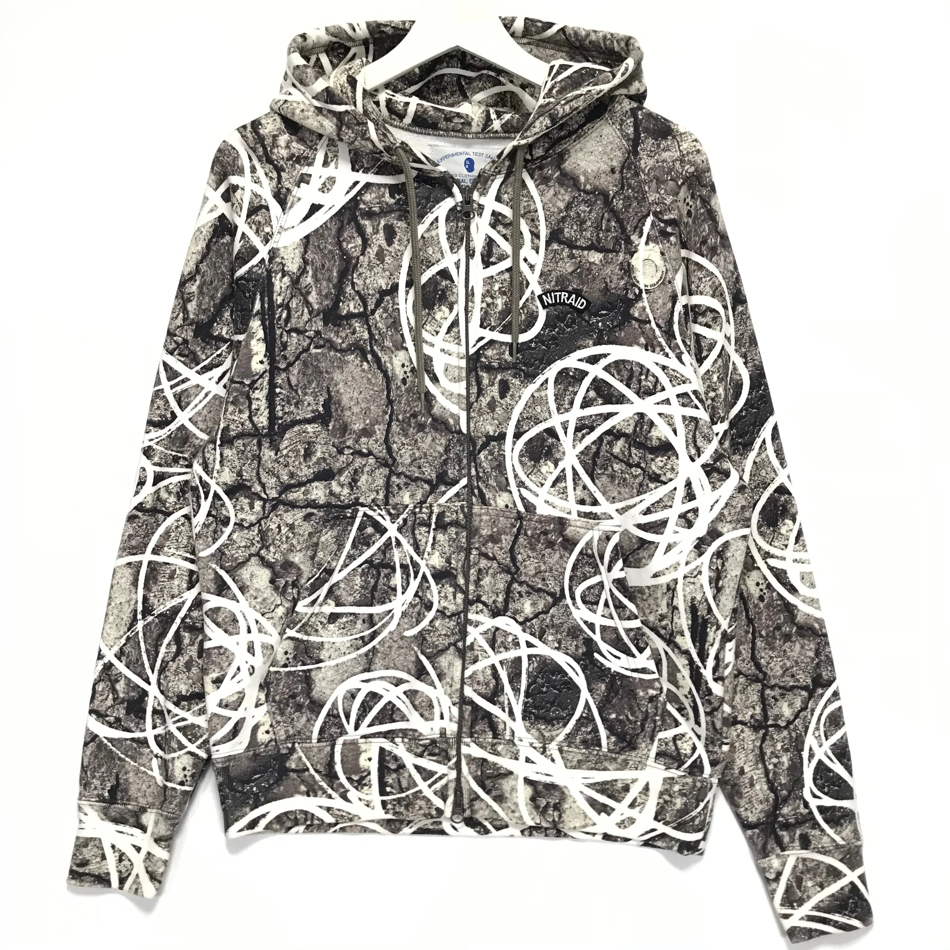 [M] NITRAID X FUTURA REAL STONE CAMO HOODIE GREY