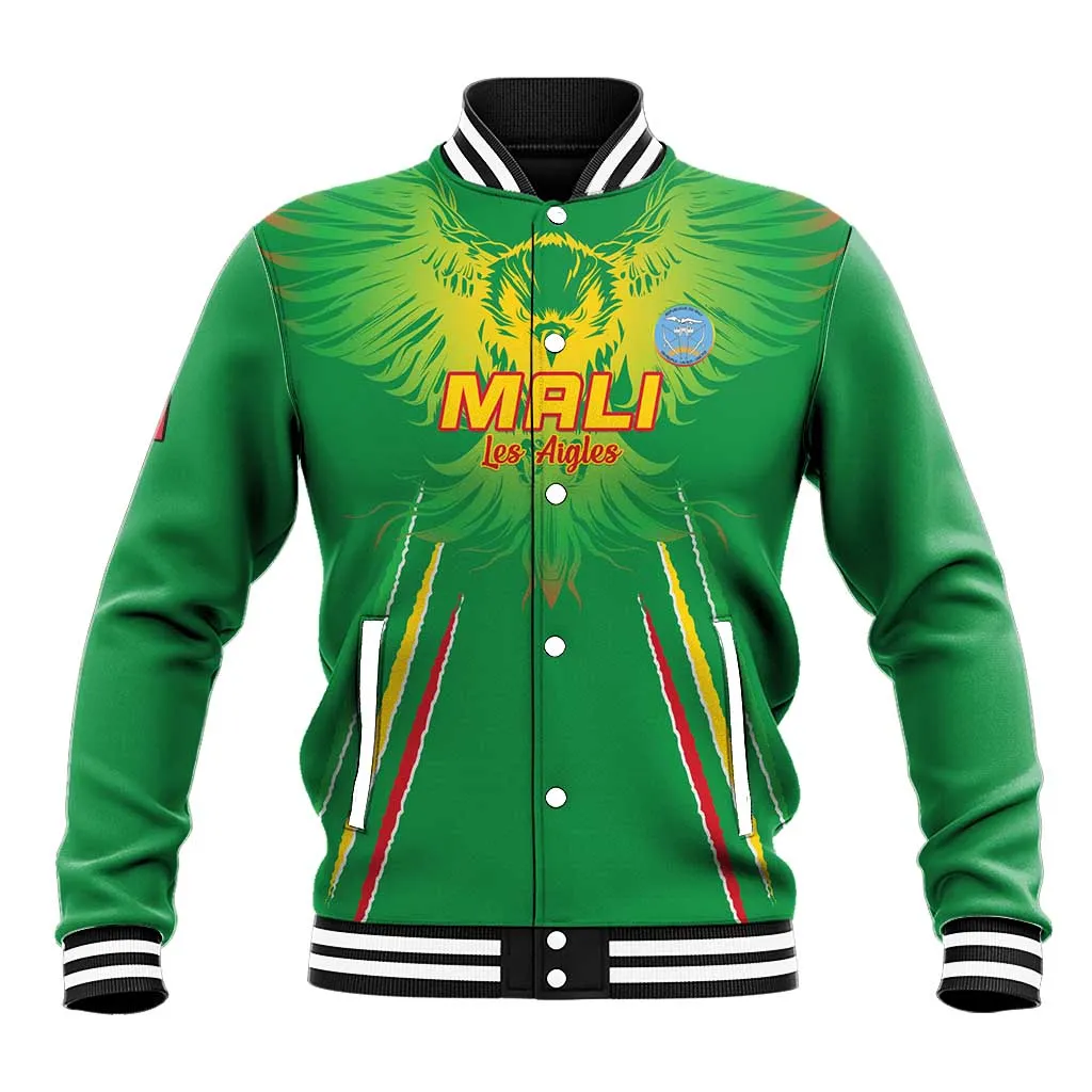 Mali Football Custom Baseball Jacket Go Eagles - Green Color LT15