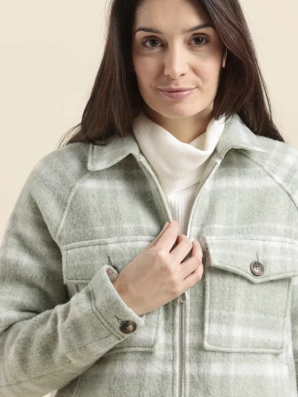 Mat De Misaine Varro Jacket Sage Check