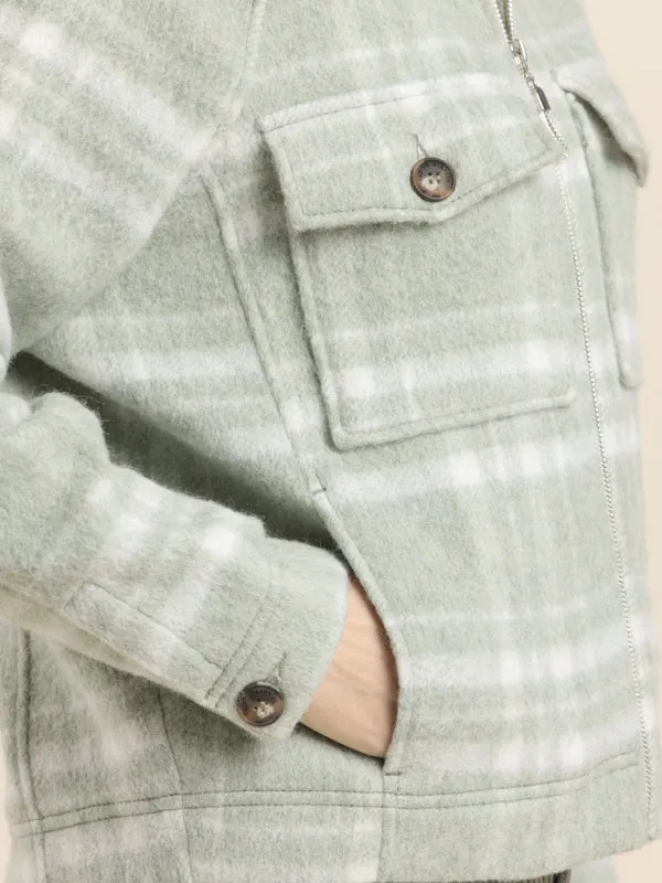 Mat De Misaine Varro Jacket Sage Check