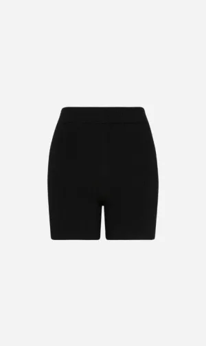 Matteau | Cropped Knit Bike Short - Black