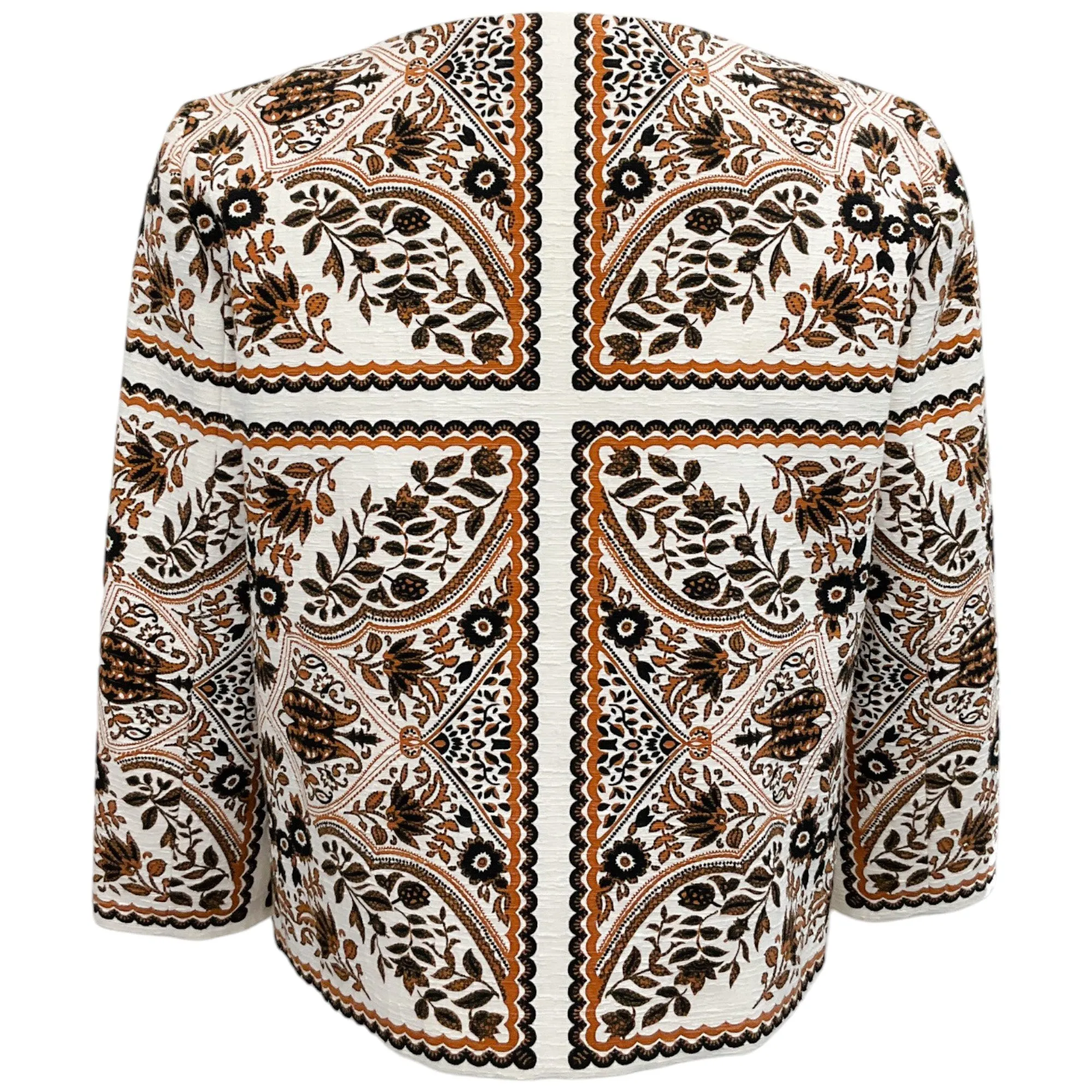 Max Mara Studio Brown / White Cropped Jacket