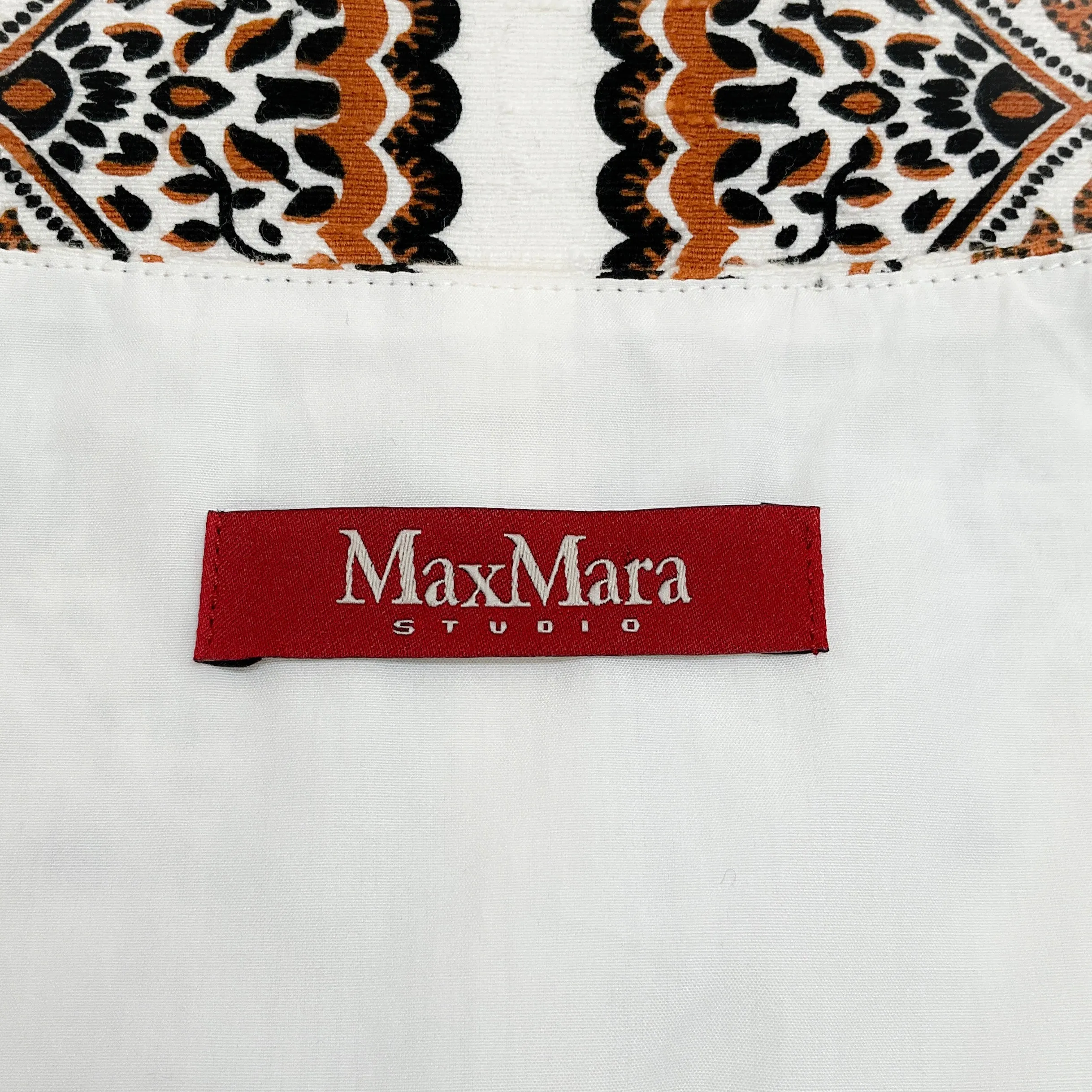 Max Mara Studio Brown / White Cropped Jacket
