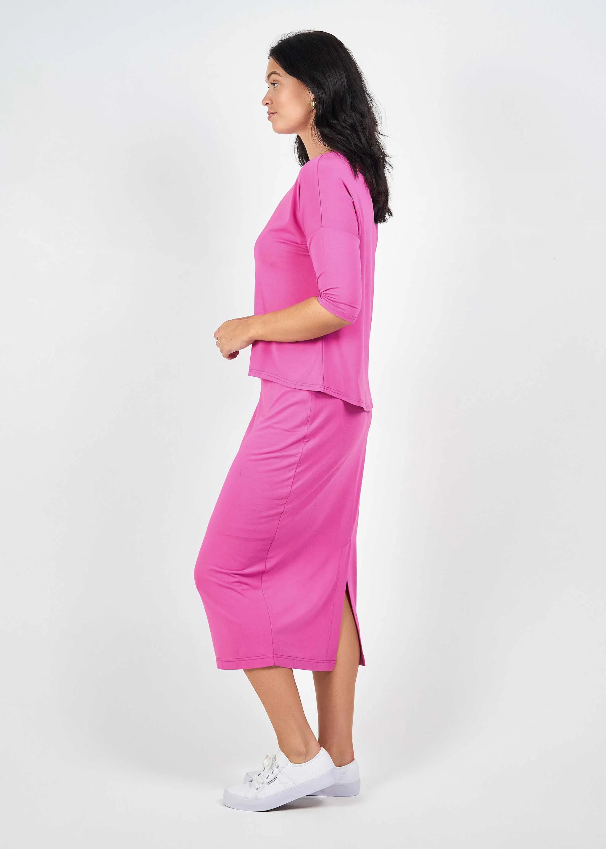 Maxi Bamboo Whitney Tube Skirt - Rose Violet