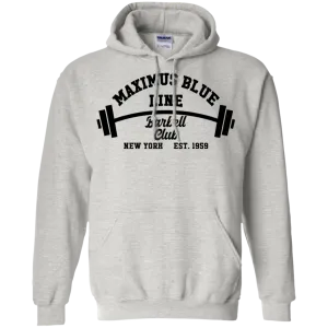Maximus Blue Line Barbell Club Hoodie 8 oz.