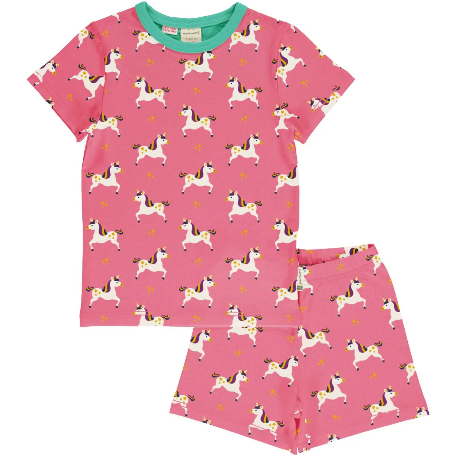 Maxomorra Pink Unicorn Pj Set Dxs2413-Sxs2407