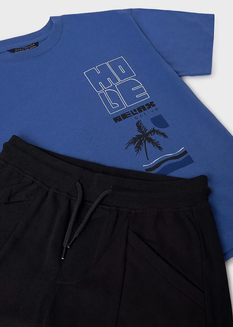 Mayoral Older Boys Shorts Set 6677 Blue