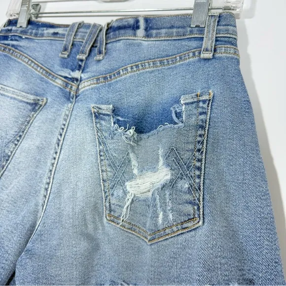 MCGUIRE Denim Shorts Georgia May High Rise Distressed In Pool Party Size 27 Jean