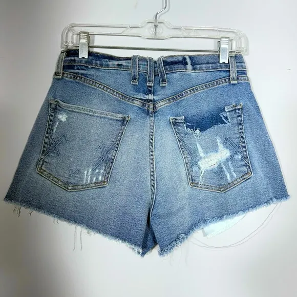 MCGUIRE Denim Shorts Georgia May High Rise Distressed In Pool Party Size 27 Jean