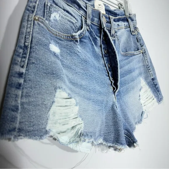 MCGUIRE Denim Shorts Georgia May High Rise Distressed In Pool Party Size 27 Jean