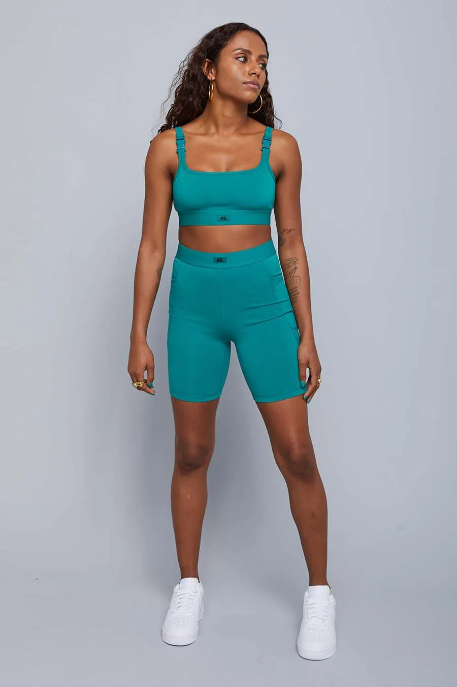 ME. Teal Bike Short